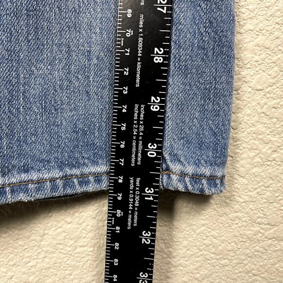 Madewell 11" High Rise Flare Jeans Arbordale Wash 24 Medium Blue Denim - Picture 14 of 16